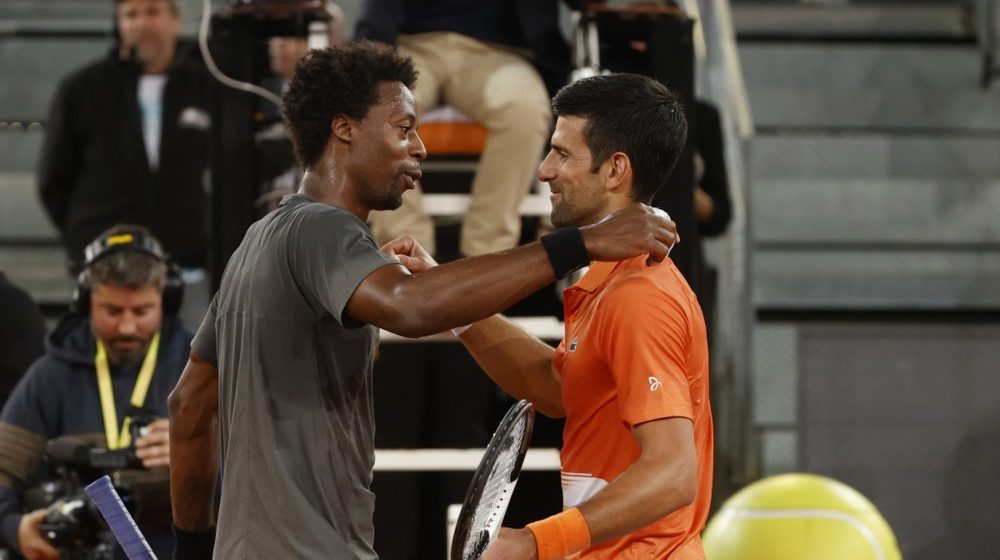 Novak Đoković i Gael Monfils, Foto; EPA/Juanjo Martin
