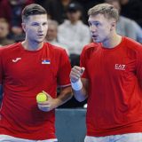 Miomir Kecmanović i Hamad Međedović, Foto: EPA/Liselotte Sabroe DENMARK OUT
