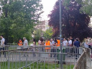 Protest na Slaviji: Skup završen, jake policijske snage čuvale Pionirski park (VIDEO DRON) 3