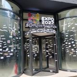 Nalepnicama "Studenti pobeđuju" oblepljene i prostorije EXPO 5