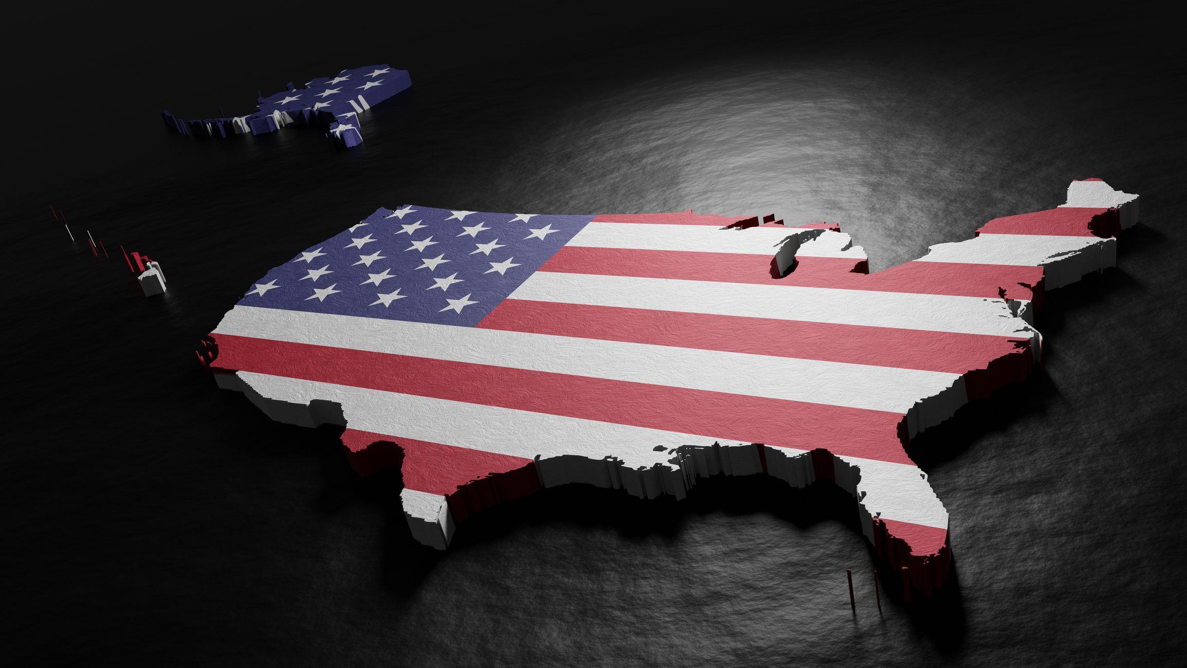 Novcem do novih granica: Kako se Amerika širila kupovinom teritorija 1 Mapa Sjedinjenih Američkih Država