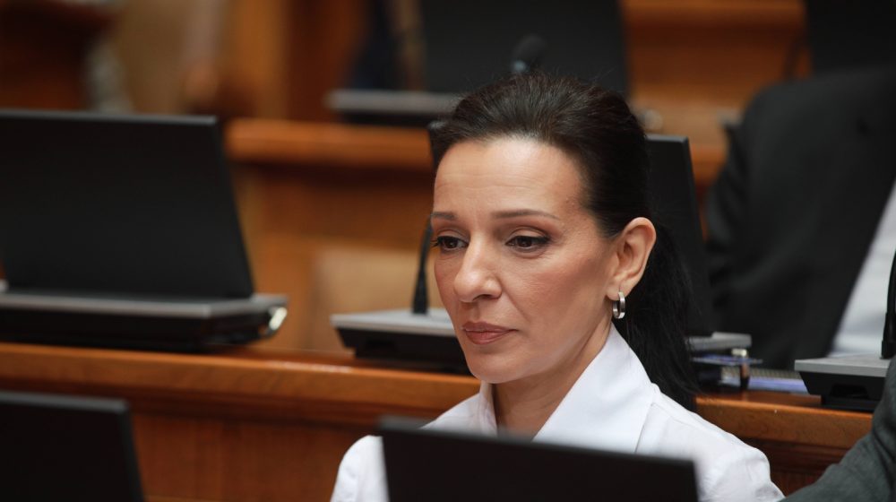 Marinika Tepić u holu Skupštine pokazala dokumenta o Vučićevoj "mreži za upravljanje medijima" 8