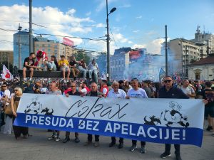 Protest na Slaviji: Skup završen, jake policijske snage čuvale Pionirski park (VIDEO DRON) 2