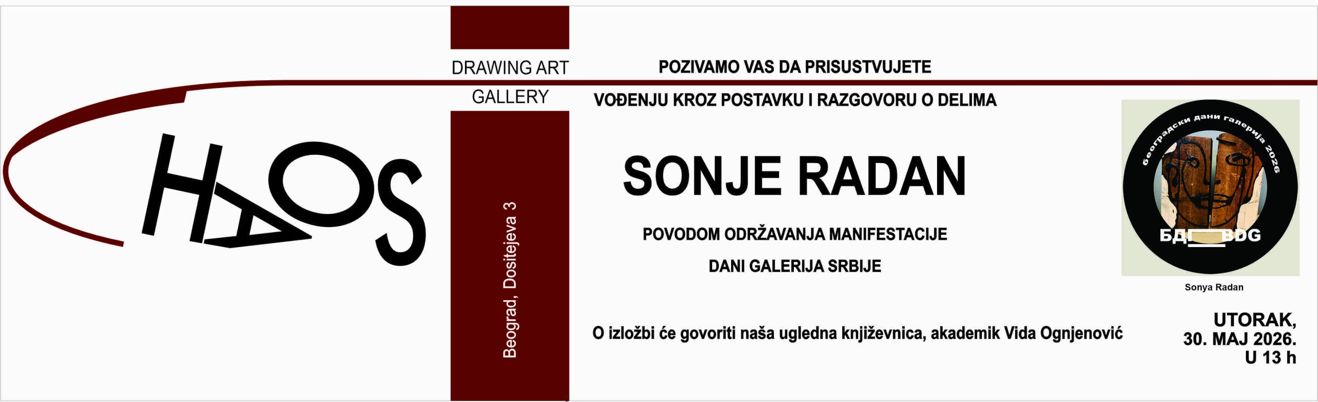 Osamnaest galerijskih prostora poziva publiku na besplatne izložbe, koncerte, radionice za celu porodicu, umetnička vođenja: Počinju Beogradski Dani Galerija 2