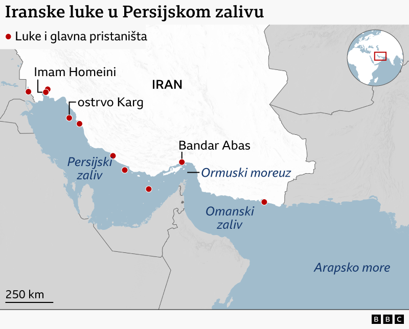 Mirovni sporazum Amerike i Irana 'visi u vazduhu', Izrael udara po Libanu 3 iranske luke u ormuskom moreuzu