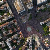 Kako je dron "video" protest na Slaviji (FOTO; VIDEO) 17