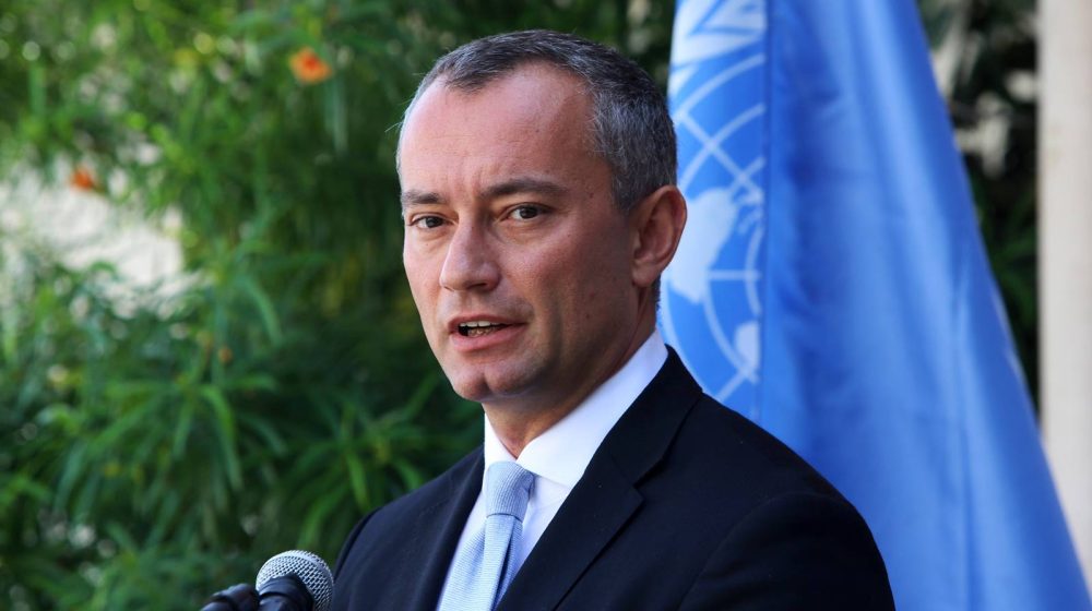 Nikolaj Mladenov, visoki predstavnik Međunarodnog odbora za mir koji nadgleda primirje između Izraela i Hamasa u Gazi