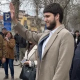 Protest studenata ispred Višeg suda u Nišu gde se nastavlja suđenje njihovom kolegi koji je navodno gađao gradonačelnika jajima 4