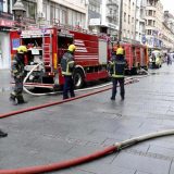 Požar u restoranu u Knez Mihailovoj ulici, više vozila vatrogasaca na terenu 3