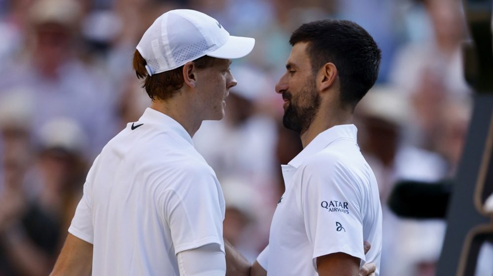 Novak Đoković i Janik Siner, Vimbldon