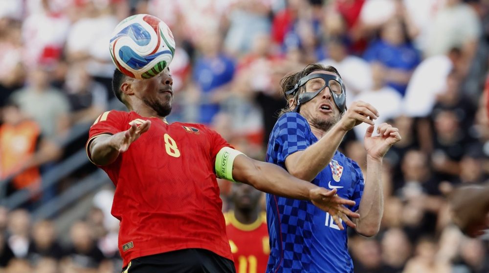 Juri Tilemans i Luka Modrić, Hrvatska - Belgija