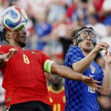 Juri Tilemans i Luka Modrić, Hrvatska - Belgija