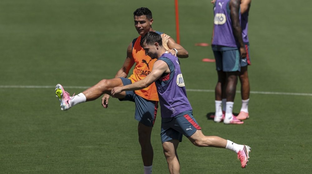 Fransisko Konseisao i Kristijano Ronaldo, Foto: EPA/MIGUEL A. LOPES