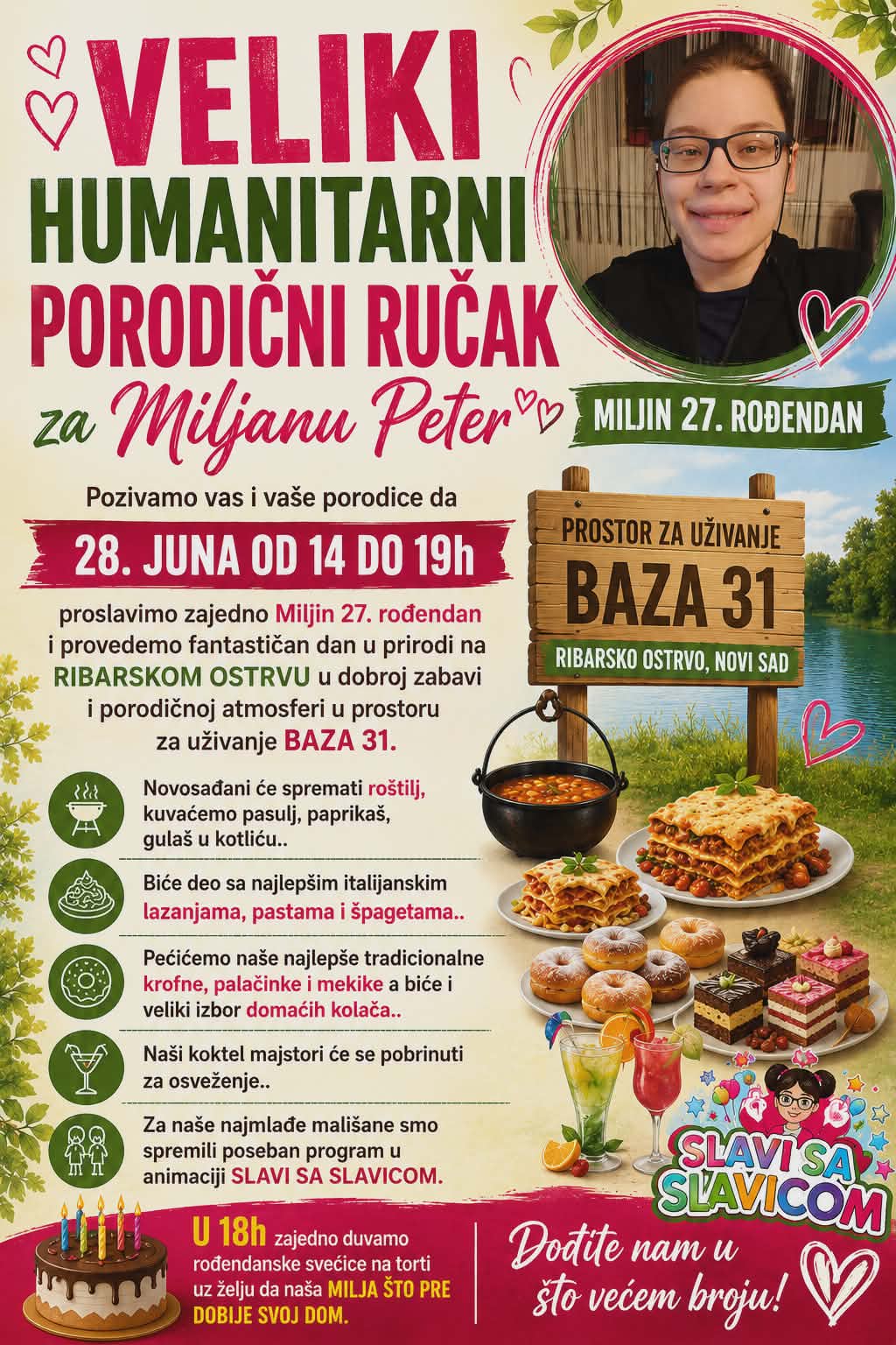 Novosađani u nedelju prave humanitarni ručak za Miljanu Peter 2