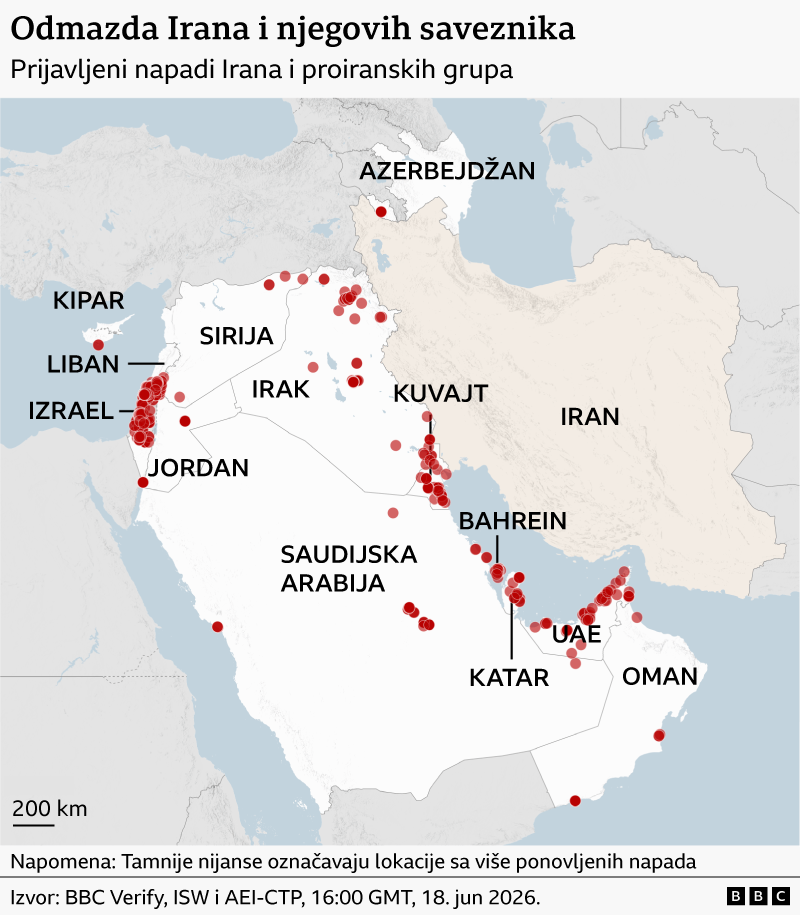 Broj žrtava u američko-iranskom sukobu će možda ostati nepoznat 4 mapa