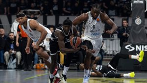 Isak Bonga, Džastin Anderson i Mfiondu Kabengele Partizan Dubai