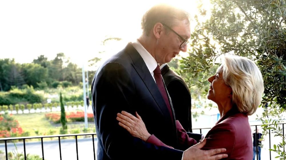 Aleksandar Vučić i Ursula fon der Laken
