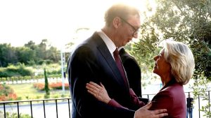 Aleksandar Vučić i Ursula fon der Laken