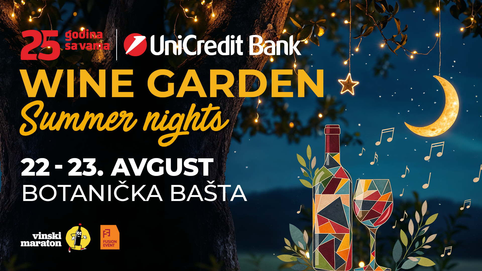 Wine Garden Summer NIghts 22. i 23. avgusta u Bota