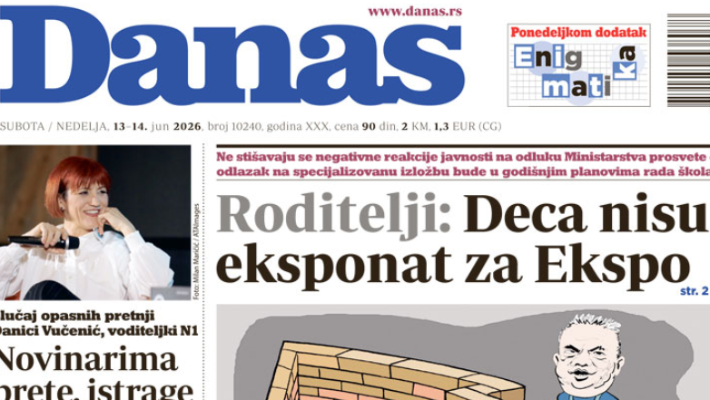 "Nećete za to, ali zato hoćete da im date motku u ruke da napadaju policajce ili da pale baklje": Vučić komentarisao naslovnu stranu Danasa 7