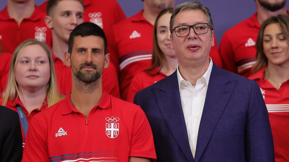 Novak Đoković i Aleksandar Vučić, Foto: Pedja Milosavljevic/ Starsport