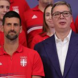 Novak Đoković i Aleksandar Vučić, Foto: Pedja Milosavljevic/ Starsport