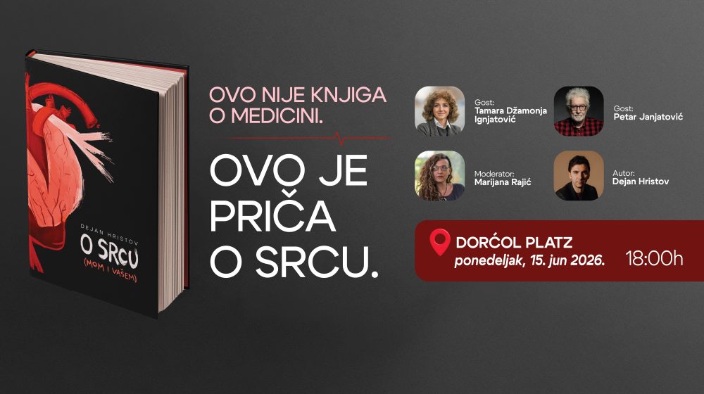 Promocija knjige „O srcu (mom i vašem)“ danas u Dorćol Platzu 9