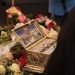 Ispraćaj Pojasa Presvete Bogorodice koji se vraća u Manastir Vatoped danas iz Hrama Svetog Save 2