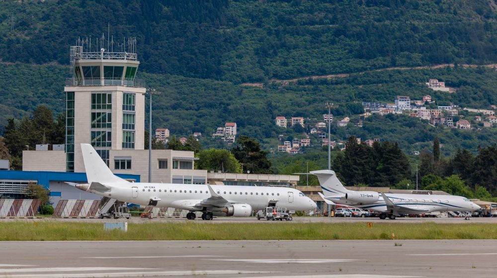 Tivat,,Montenegro,-,May,9,,2025:,Control,Tower,And,Runway