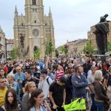 protest podrške nastavnicima i đacima Jovine gimnazije