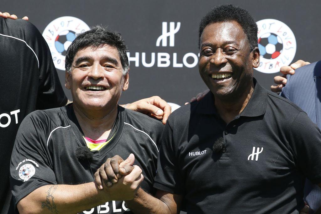 Pele, Maradona ili Mesi: Ko je zaista najbolji fudbaler svih vremena 4 Dijego Maradona i Pele se rukuju