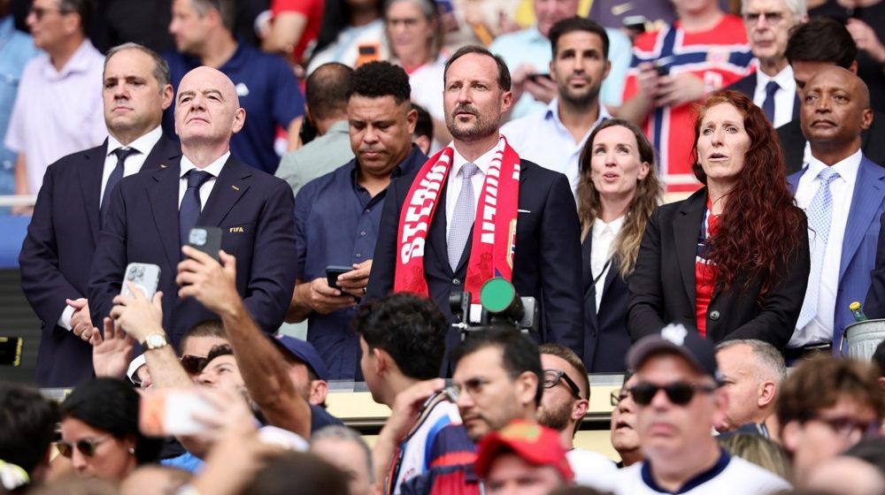 Đani Infantino, Ronaldo, norveški prestolonaslednik Hokon, Lise Klavenes (prva zdesna)