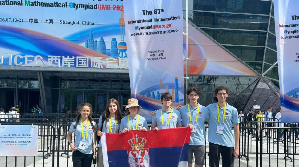 Učenici Matematičke gimnazije osvojili šest medalja na olimpijadi u Šangaju 1