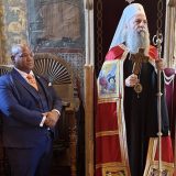 Patrijarh Porfirije i pastor Berns stigli u manastir Visoki Dečani 8