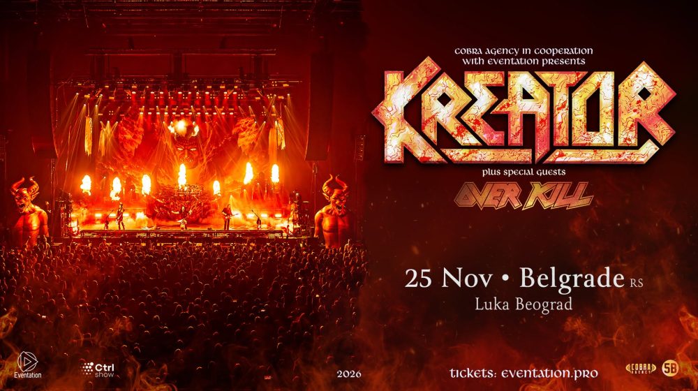 Kreator & Overkill Belgrade artwork