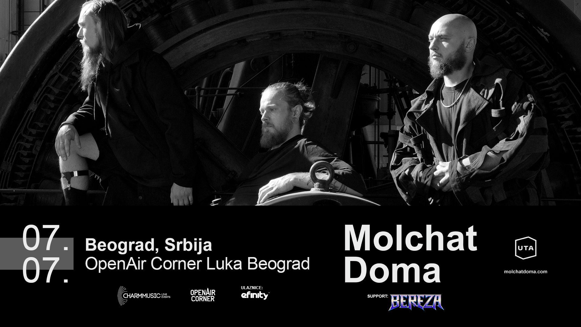 Molchat Doma 7. jula u Luci Beograd: Bereza otvara letnji open air koncert beloruskog post-pank trija