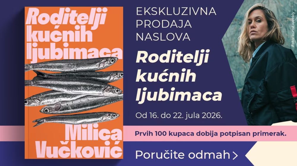 Novi roman Milice Vučković "Roditelji kućnih ljubimaca" u ekskluzivnoj onlajn prodaji Inbox 8